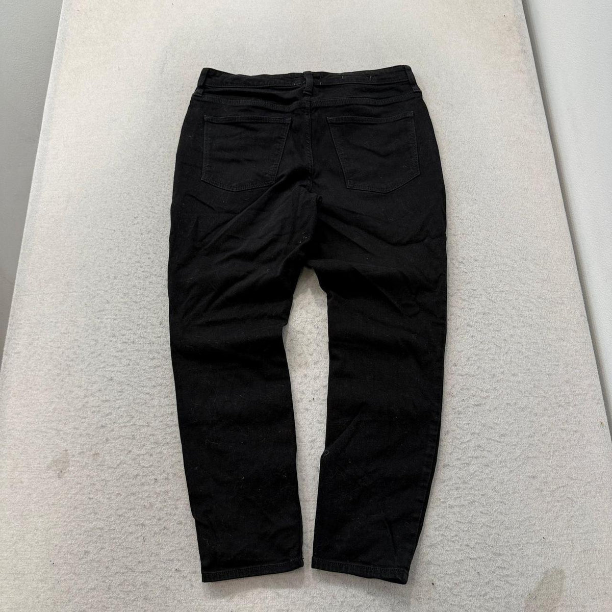 Vintage Y2K 2000's Women's Black Open Leg Faded Jeans