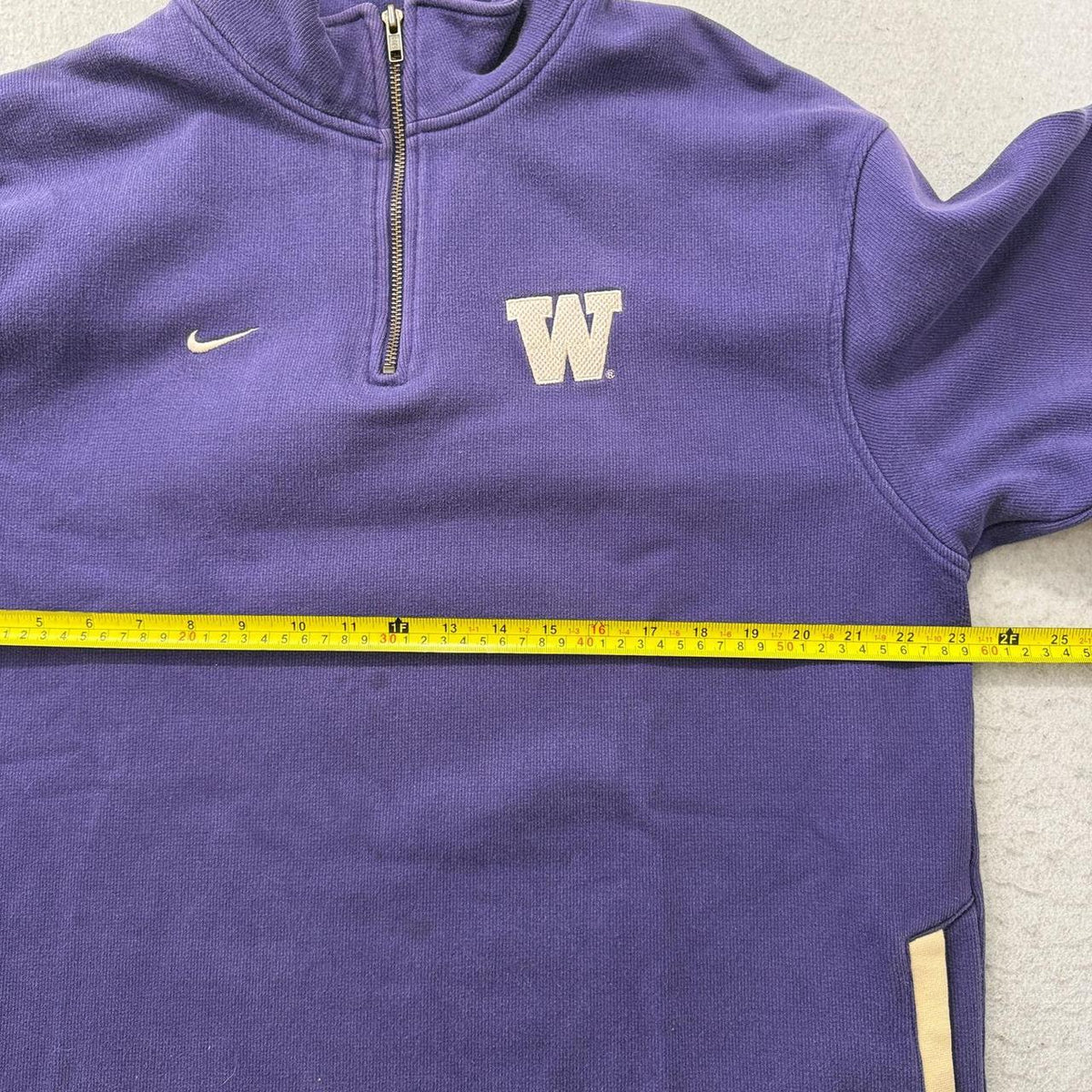 Vintage Y2K 2000's Nike Purple Oversized Quarter Zip Sweatshirt