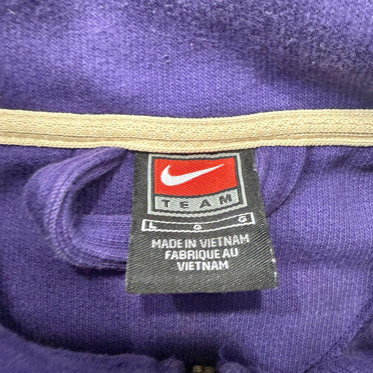 Vintage Y2K 2000's Nike Purple Oversized Quarter Zip Sweatshirt