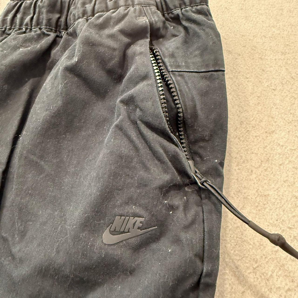 Vintage Y2K 2000's Nike Black Baggy Tech Pack Track Pants