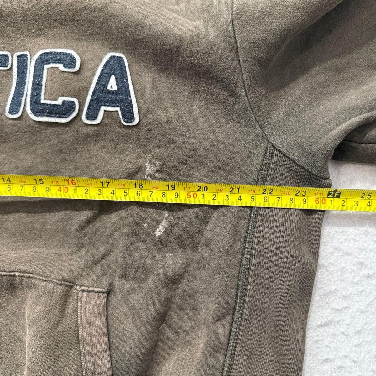 Vintage Y2K 2000's Nautica Olive Brown Oversized Faded Hoodie
