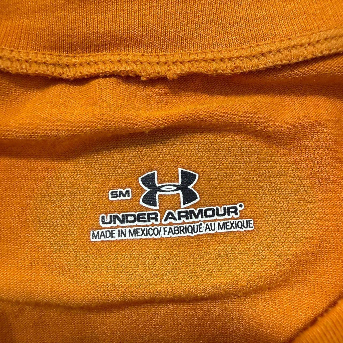 Vintage Y2K 2000's Under Armour Orange Blank Boxy Tee