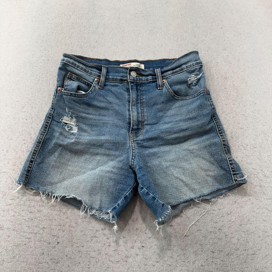 Vintage Y2K 2000's Women's Levi's Faded Distressed Denim Shorts
