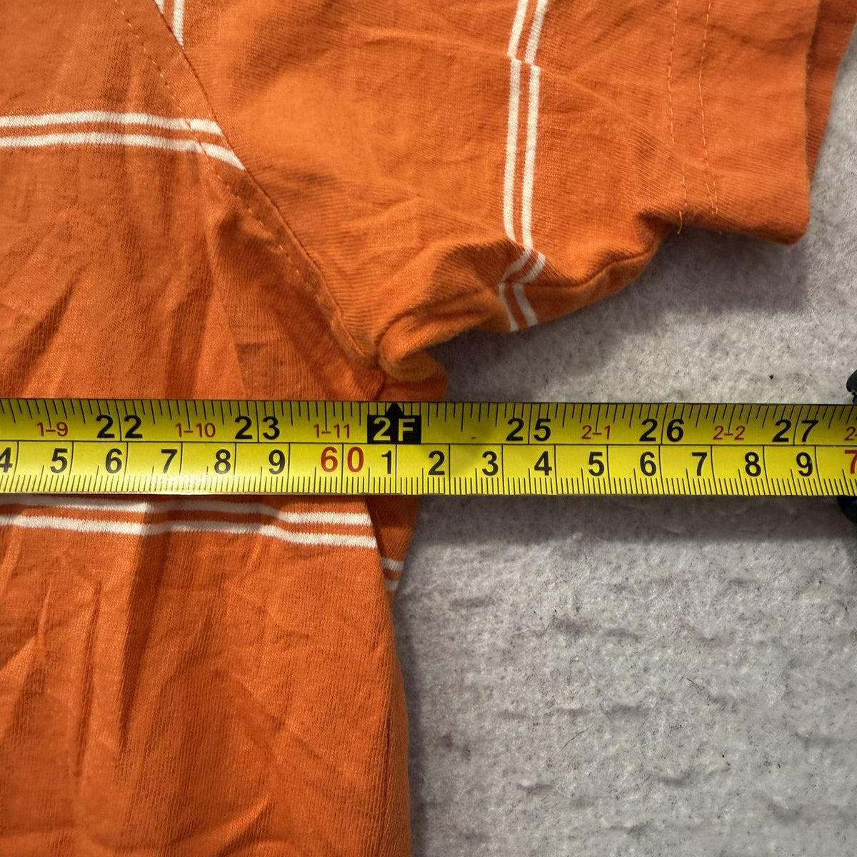Vintage Y2K 2000's Aeropostale Orange Striped Oversized Polo Shirt