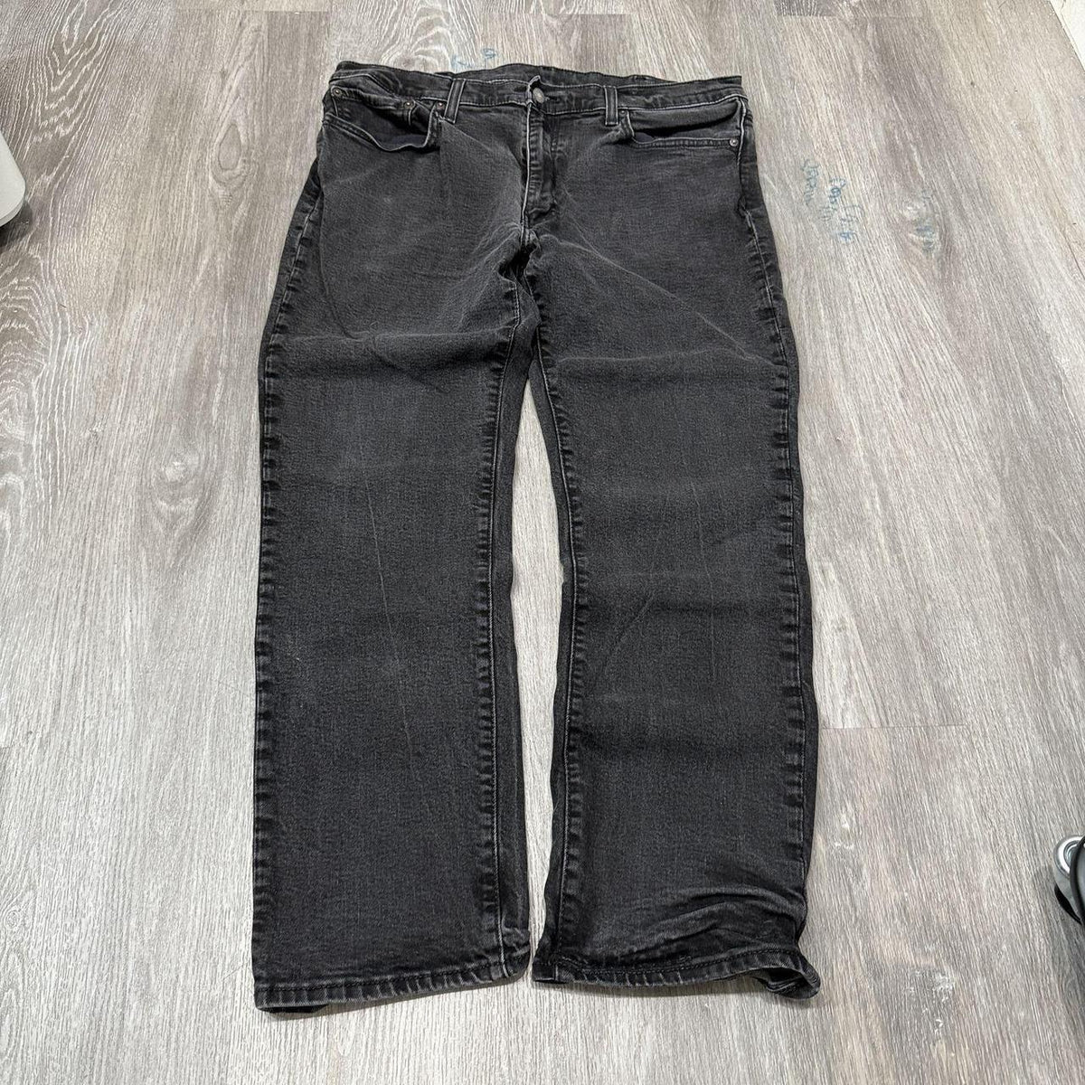 Vintage Y2K 2000's Faded Open Leg Black Jeans