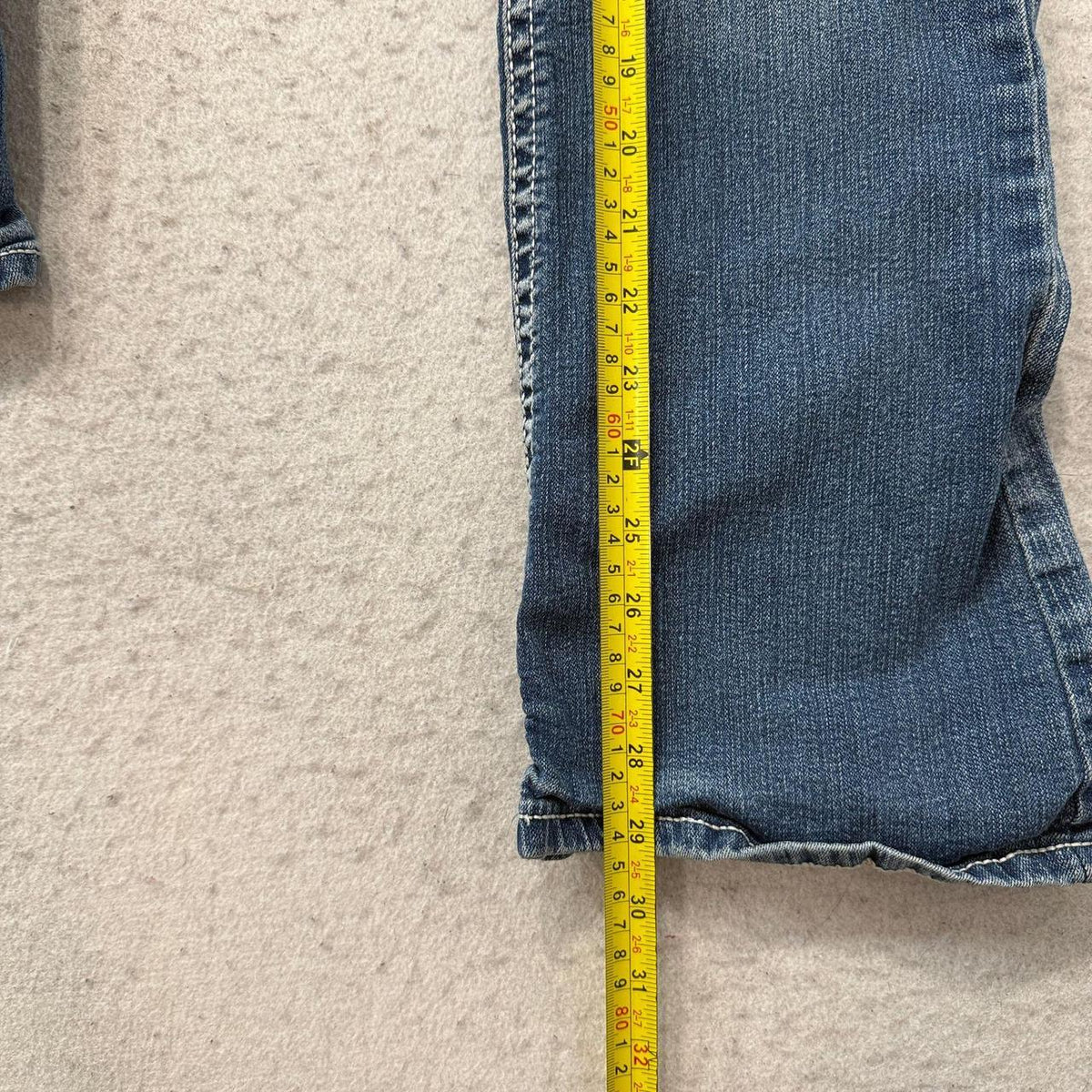Vintage Y2K 2000's Women's Flare Faded Distressed Jeans