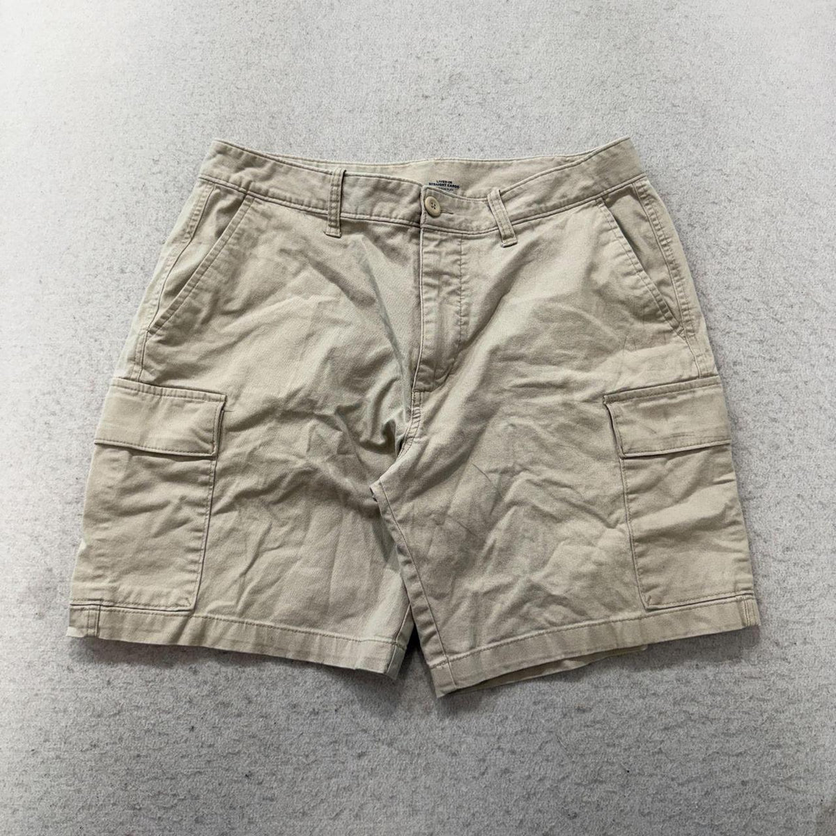 Vintage Y2K 2000's Old Navy Khaki Baggy Cargo Shorts