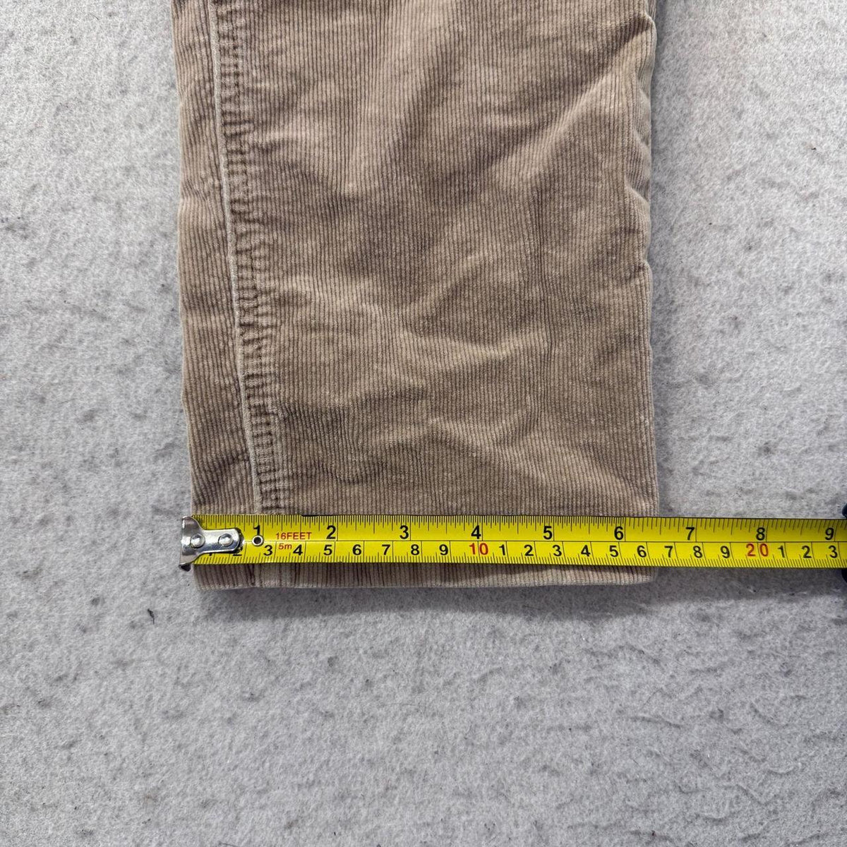 Vintage Y2K 2000's Dear John Tan Beige Open Leg Corduroy Pants