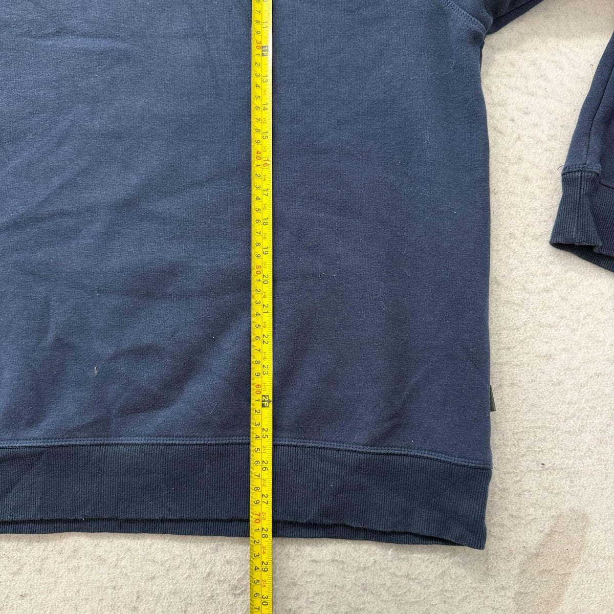 Vintage Y2K 2000's Eddie Bauer Navy Boxy Blank Crewneck Sweatshirt