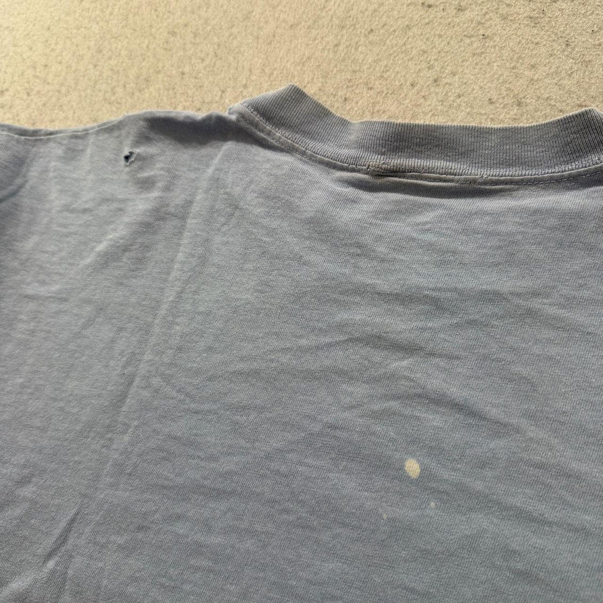 Vintage Y2K 2000's OBEY Light Blue Boxy Distressed Graphic Tee