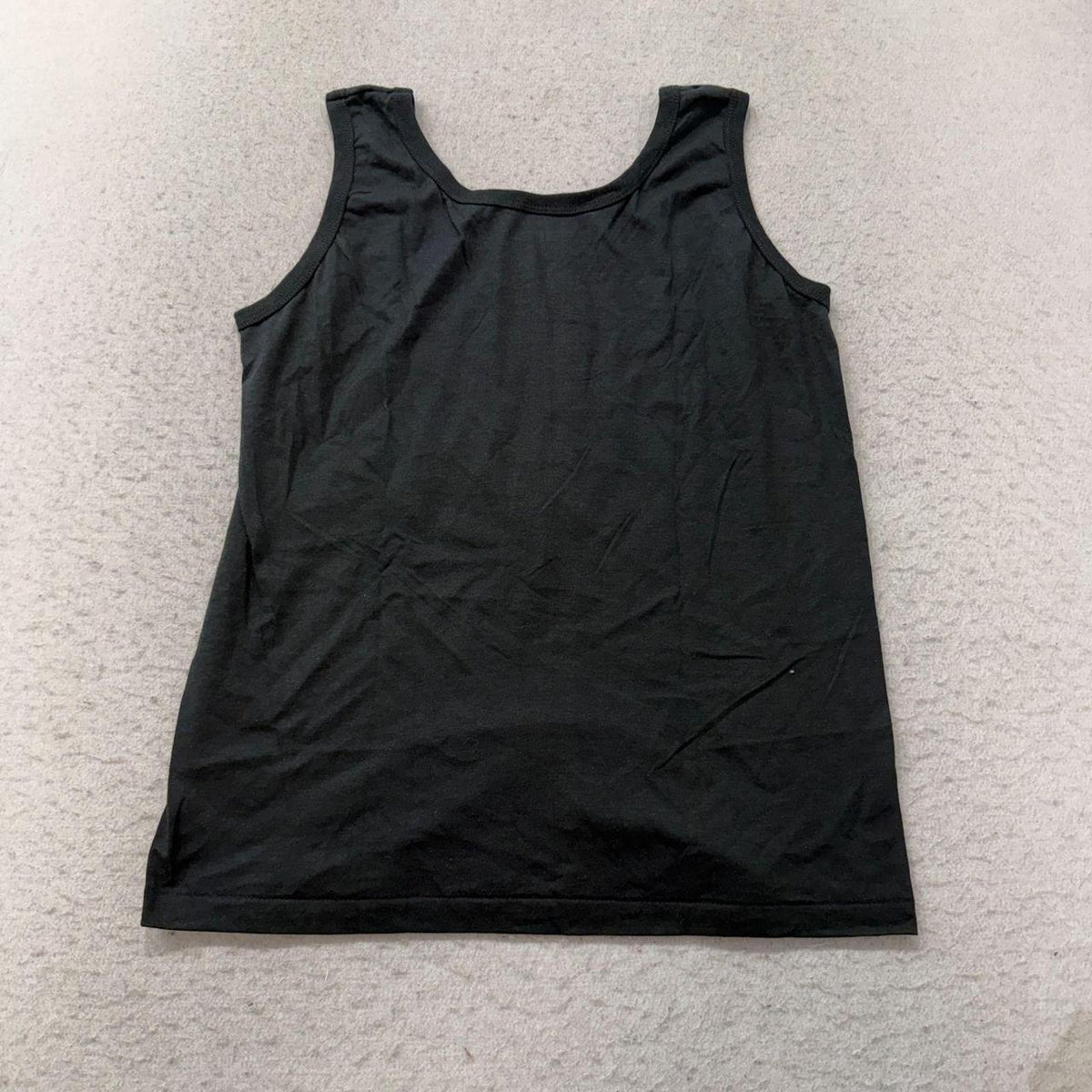 Vintage 90s Women's Black Faded Boxy Graphic Batman Tank Top