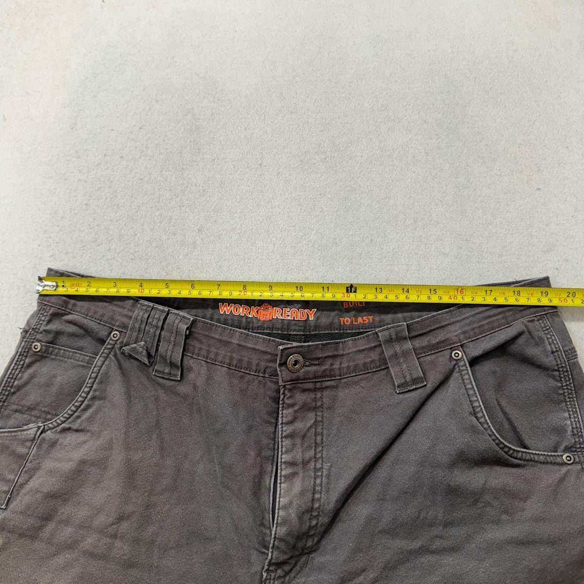 Vintage Y2K 2000's Baggy Charcoal Grey Carpenter Work Pants