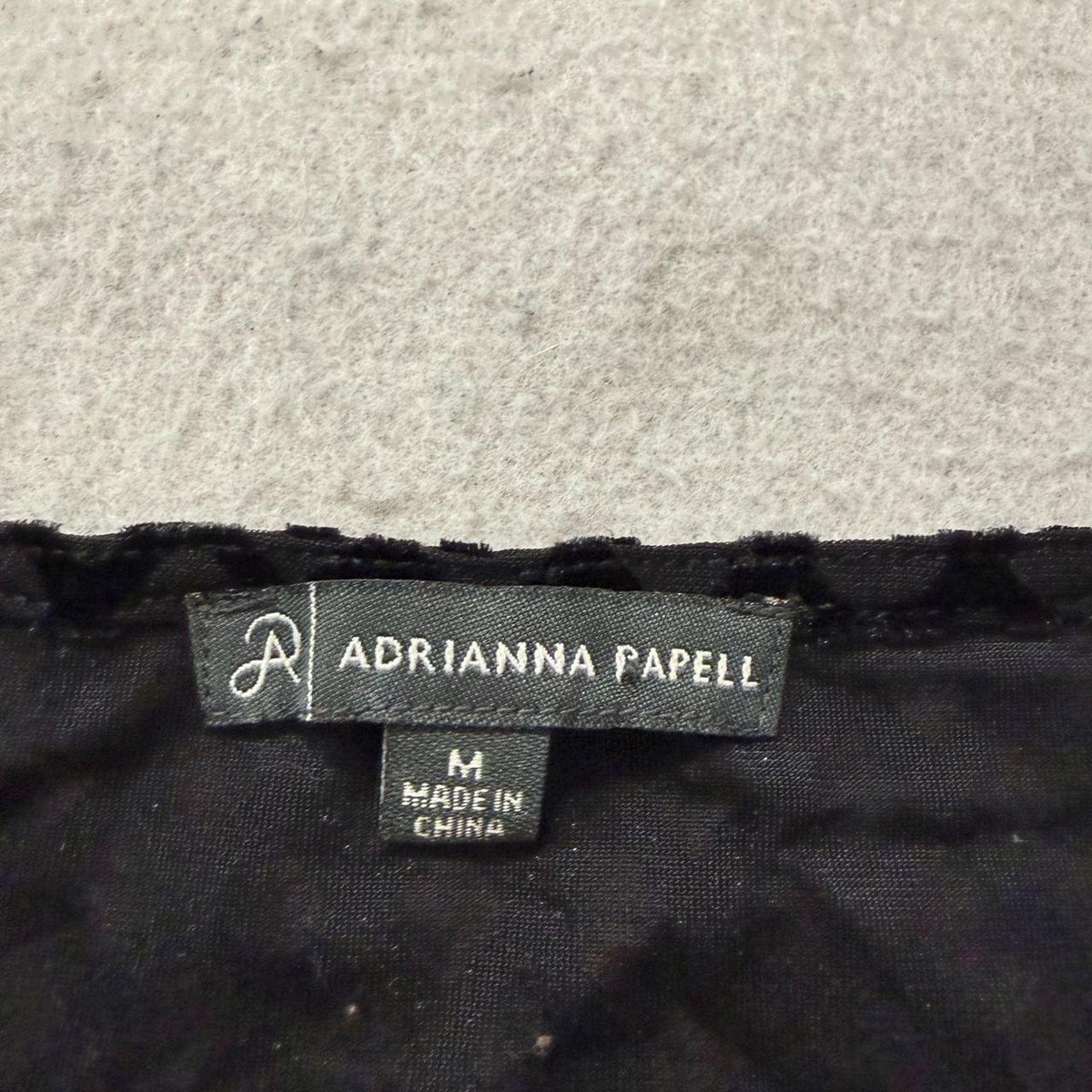 Vintage Y2K 2000's Adrianna Papell Black Boxy Peplum Top
