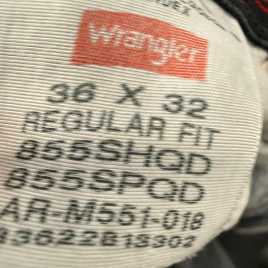 Wrangler Blue Denim Jeans, size 36x32 – photo 2 of 7
