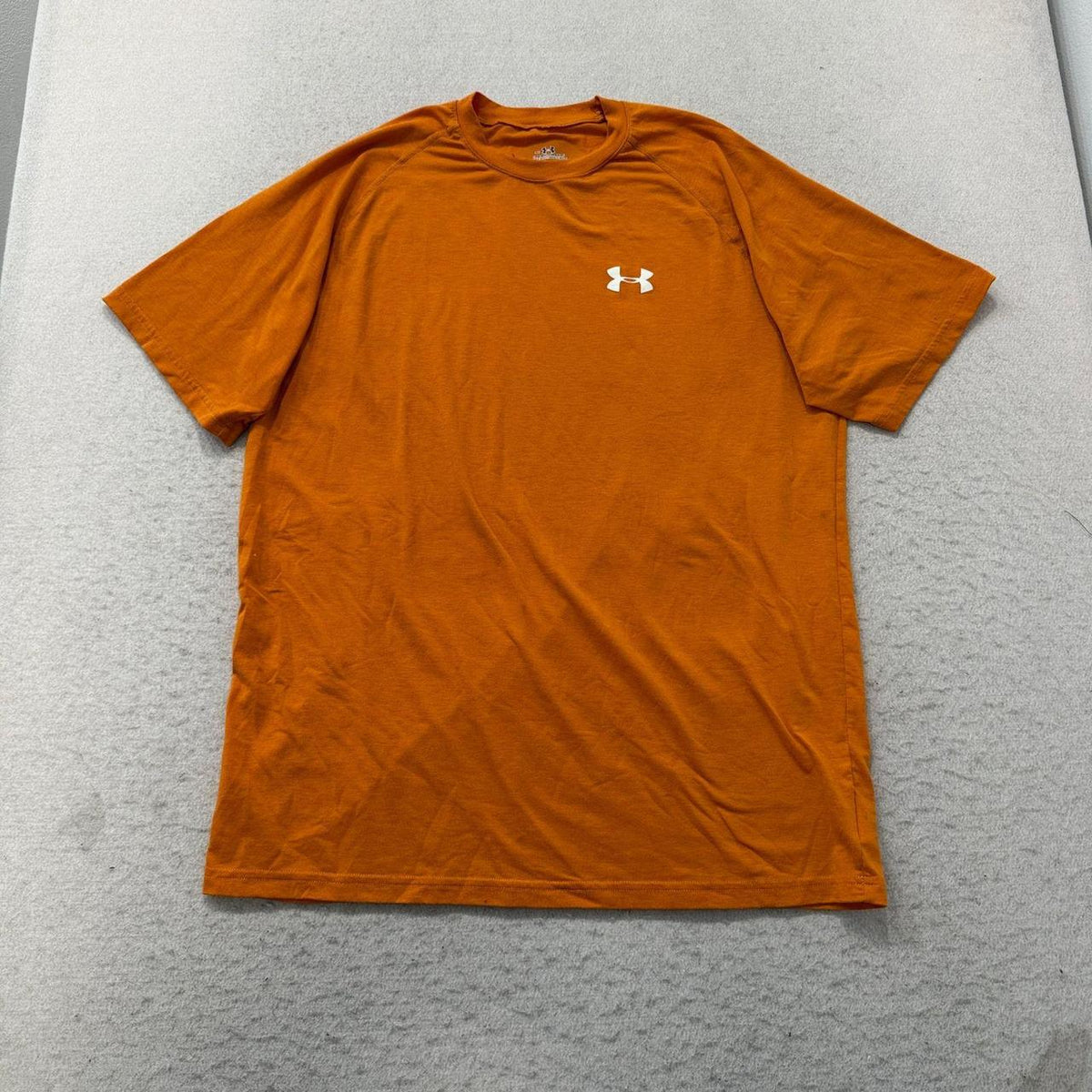 Vintage Y2K 2000's Under Armour Orange Blank Boxy Tee