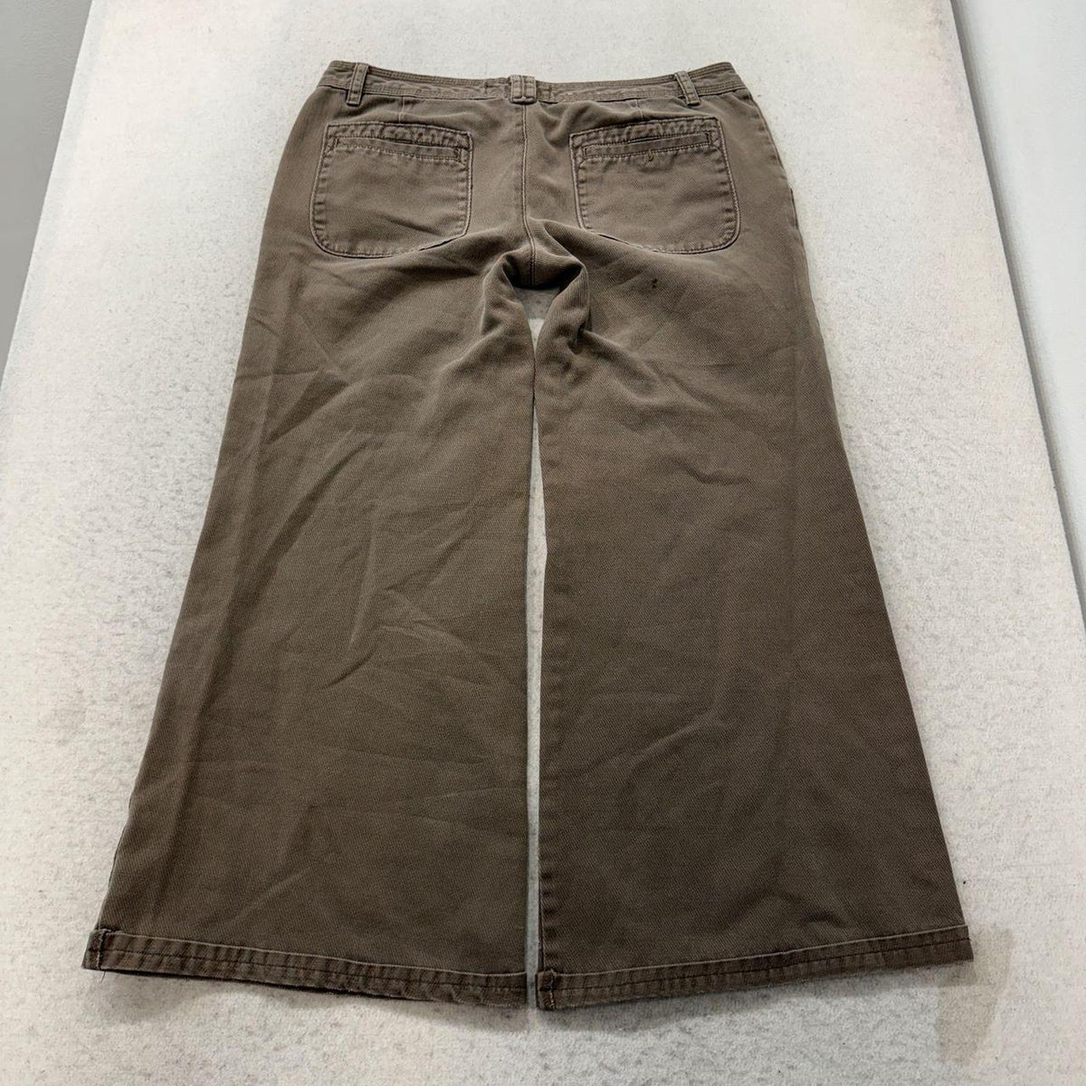 Vintage Y2K 2000's Women's Old Navy Khaki Faded Baggy Cargo Pants