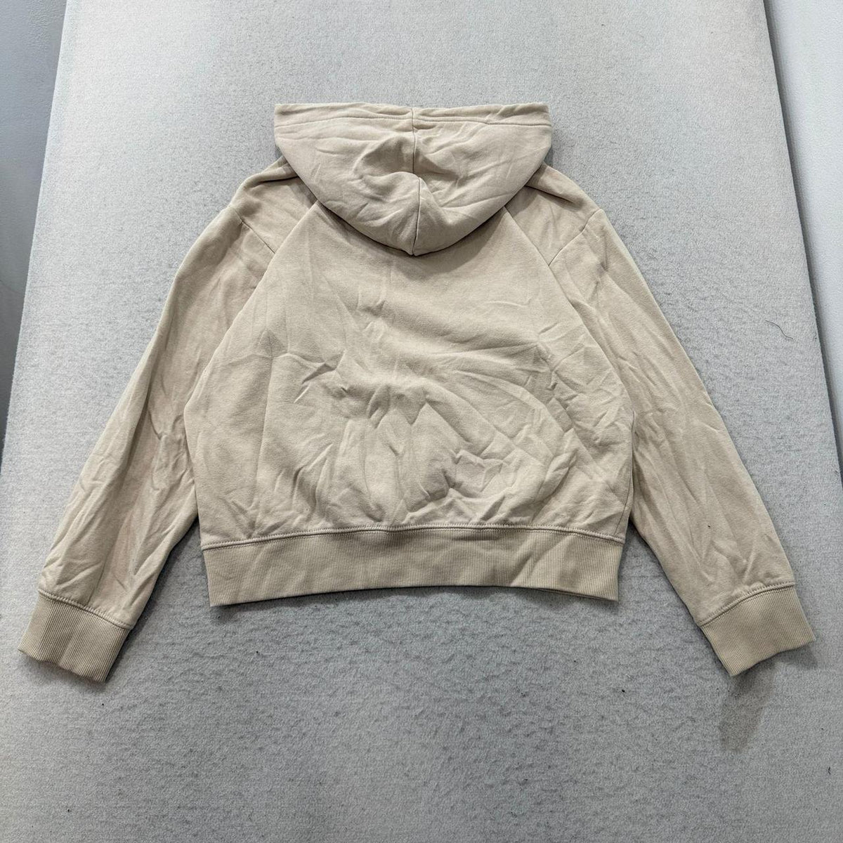 Vintage Y2K 2000's H&M Beige Oversized Blank Pullover Hoodie