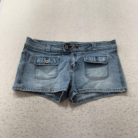 Vintage Y2K 2000's Women's Baggy Faded Cargo Denim Shorts