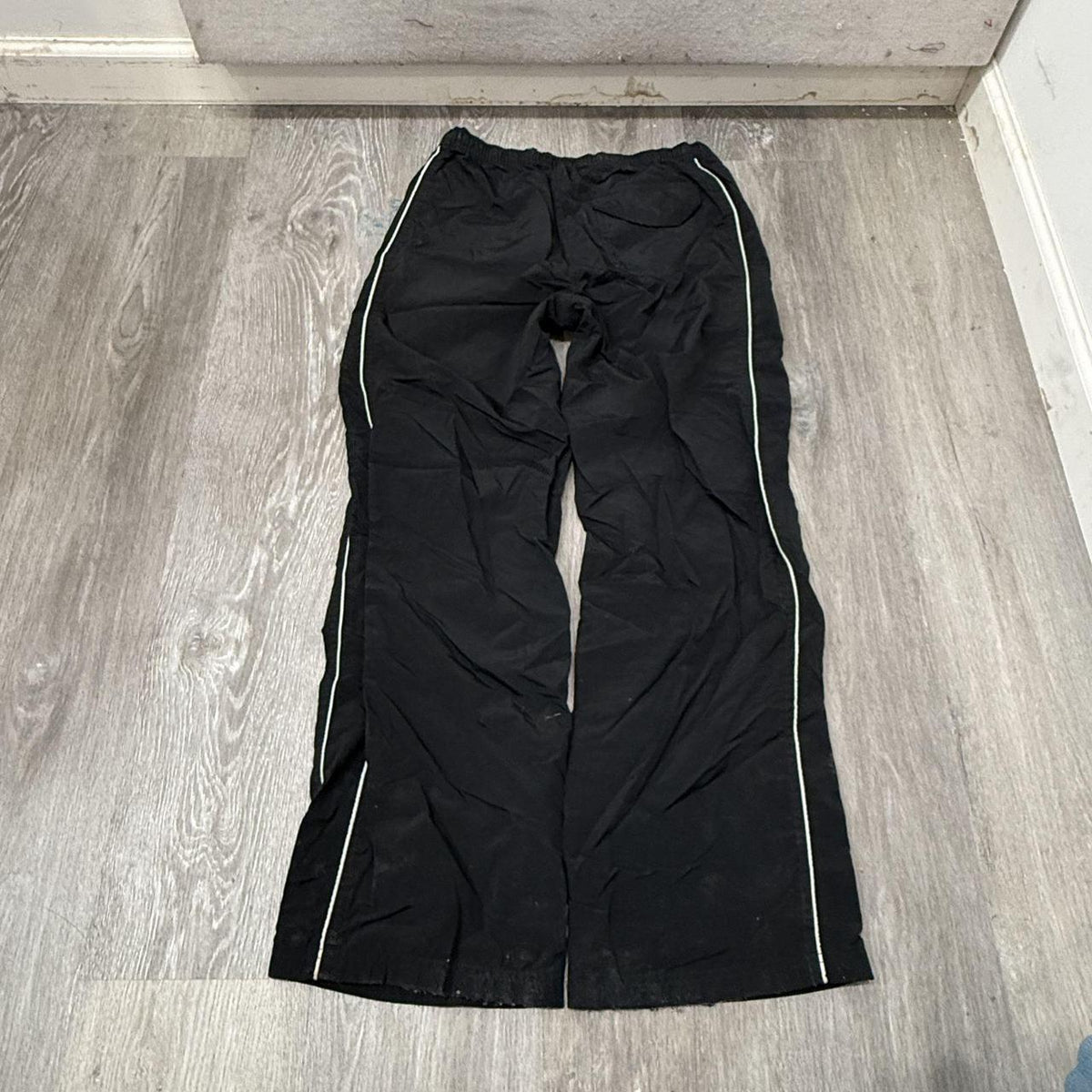 Vintage Y2K 2000's Women's Black Baggy Toronto Raptors Track Pants