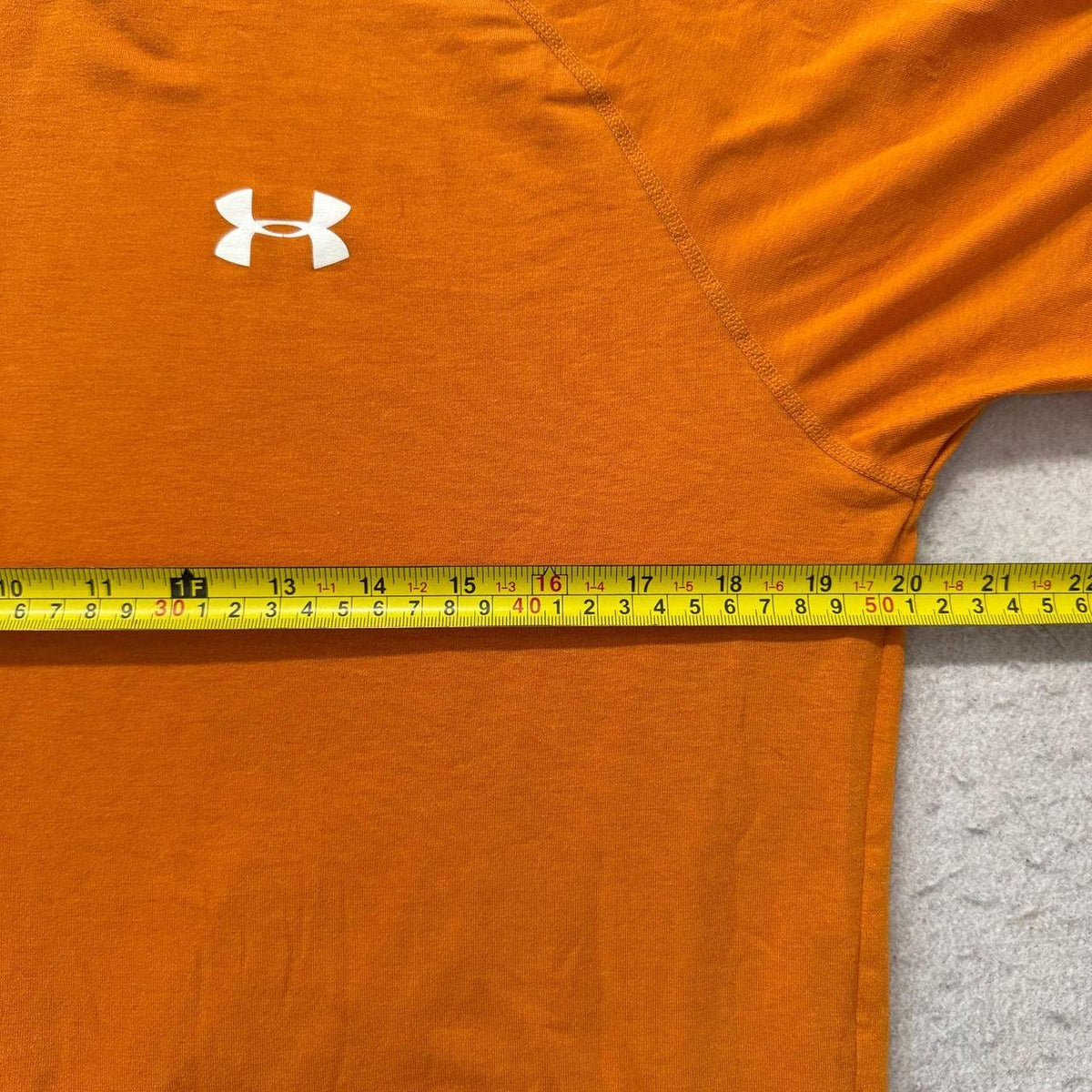 Vintage Y2K 2000's Under Armour Orange Blank Boxy Tee