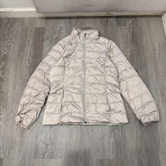 Vintage Y2K 2000's Women's Eddie Bauer Beige Boxy Puffer Jacket