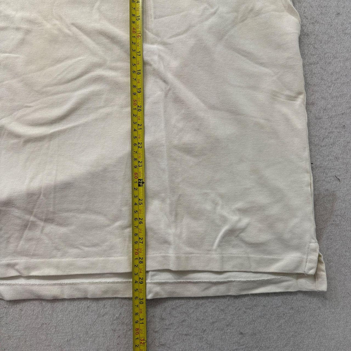 Vintage Y2K 2000's Polo Ralph Lauren Cream Blank Polo Shirt