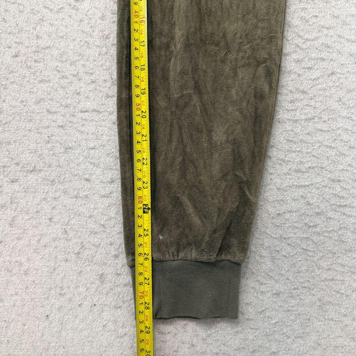 Vintage Y2K 2000's Women's Juicy Couture Olive Green Velour Track Pants