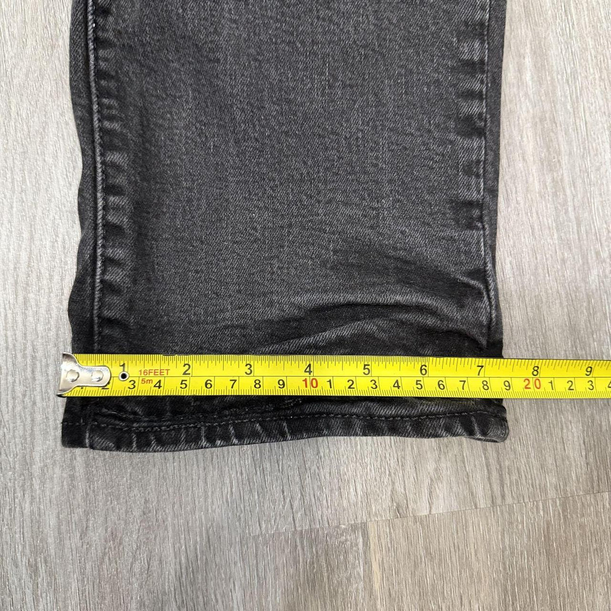Vintage Y2K 2000's Faded Open Leg Black Jeans