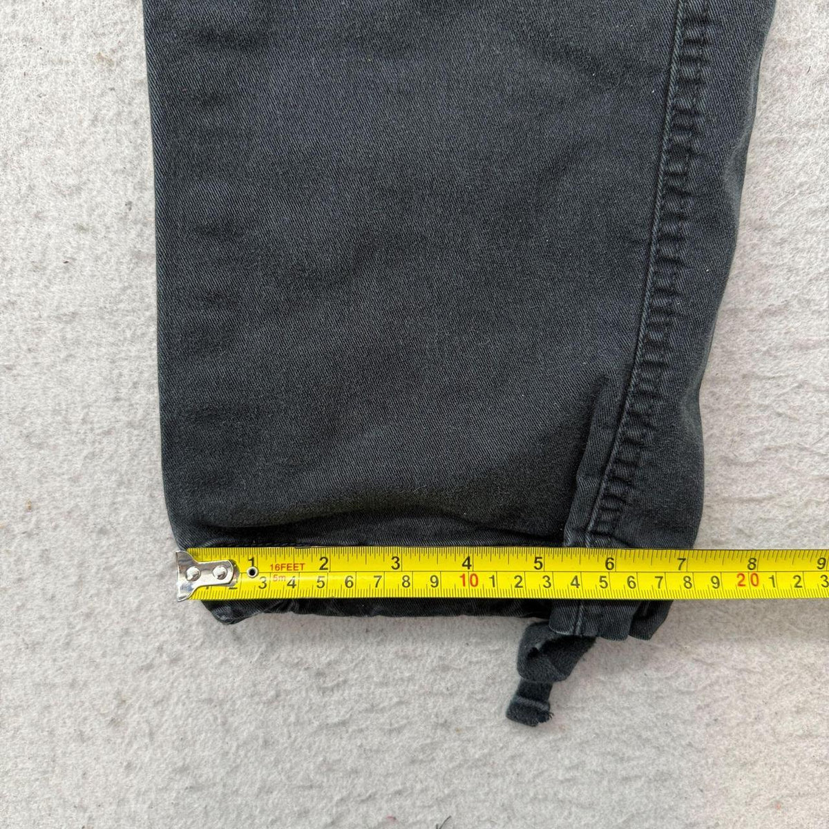 Vintage Y2K 2000's Matchstick Black Baggy Cargo Pants