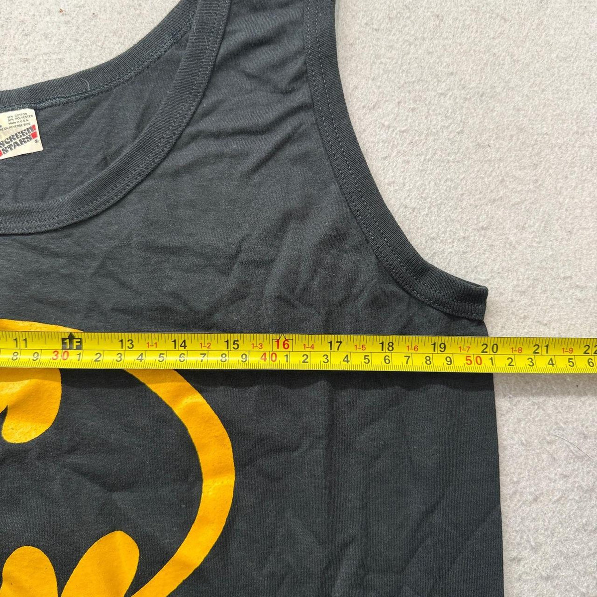 Vintage Y2K 2000's Screen Stars Black Graphic Batman Tank Top