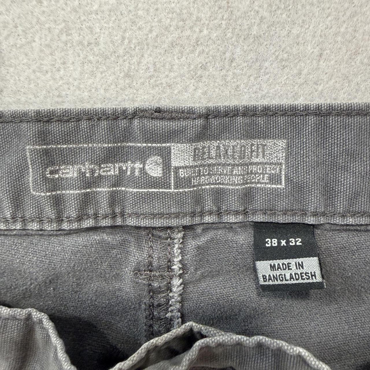 Vintage Y2K 2000's Charcoal Grey Baggy Distressed Cargo Pants