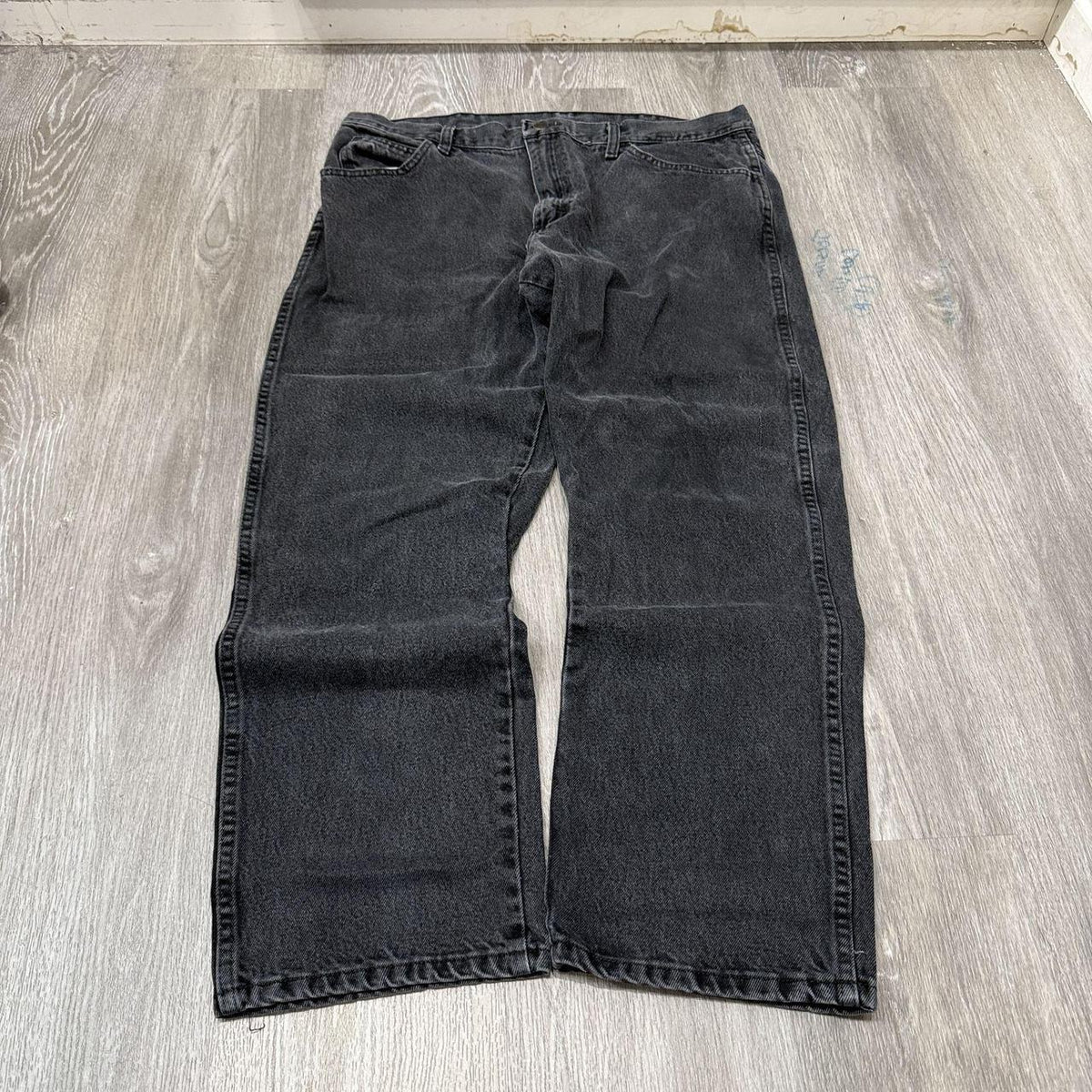 Vintage Y2K 2000's Black Faded Open Leg Jeans