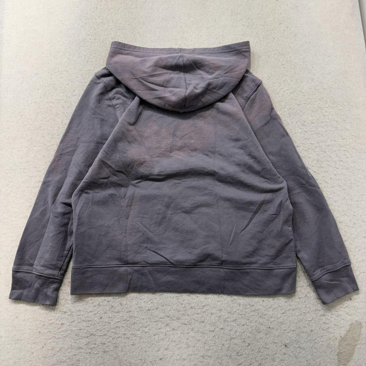 Vintage Y2K 2000's Gap Charcoal Grey Boxy Faded Pullover Hoodie