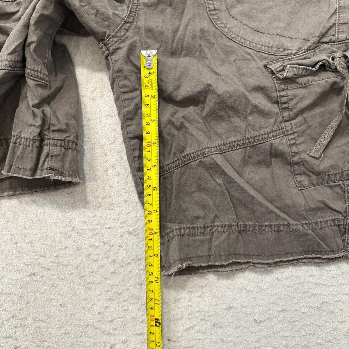 Vintage Y2K 2000's Unionbay Grey Baggy Faded Cargo Shorts