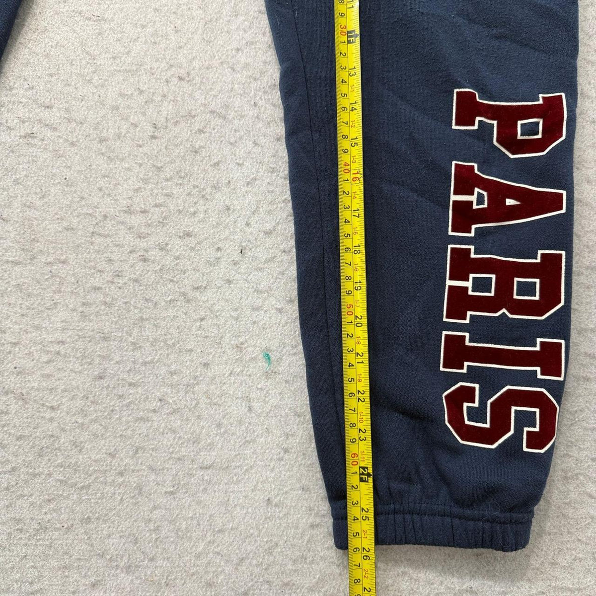 Vintage Y2K 2000's Navy Baggy Paris Graphic Joggers