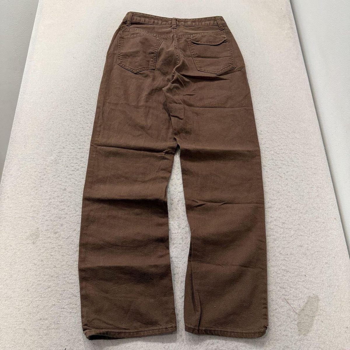 Vintage 90s Women's Brown Open Leg Faded Jeans