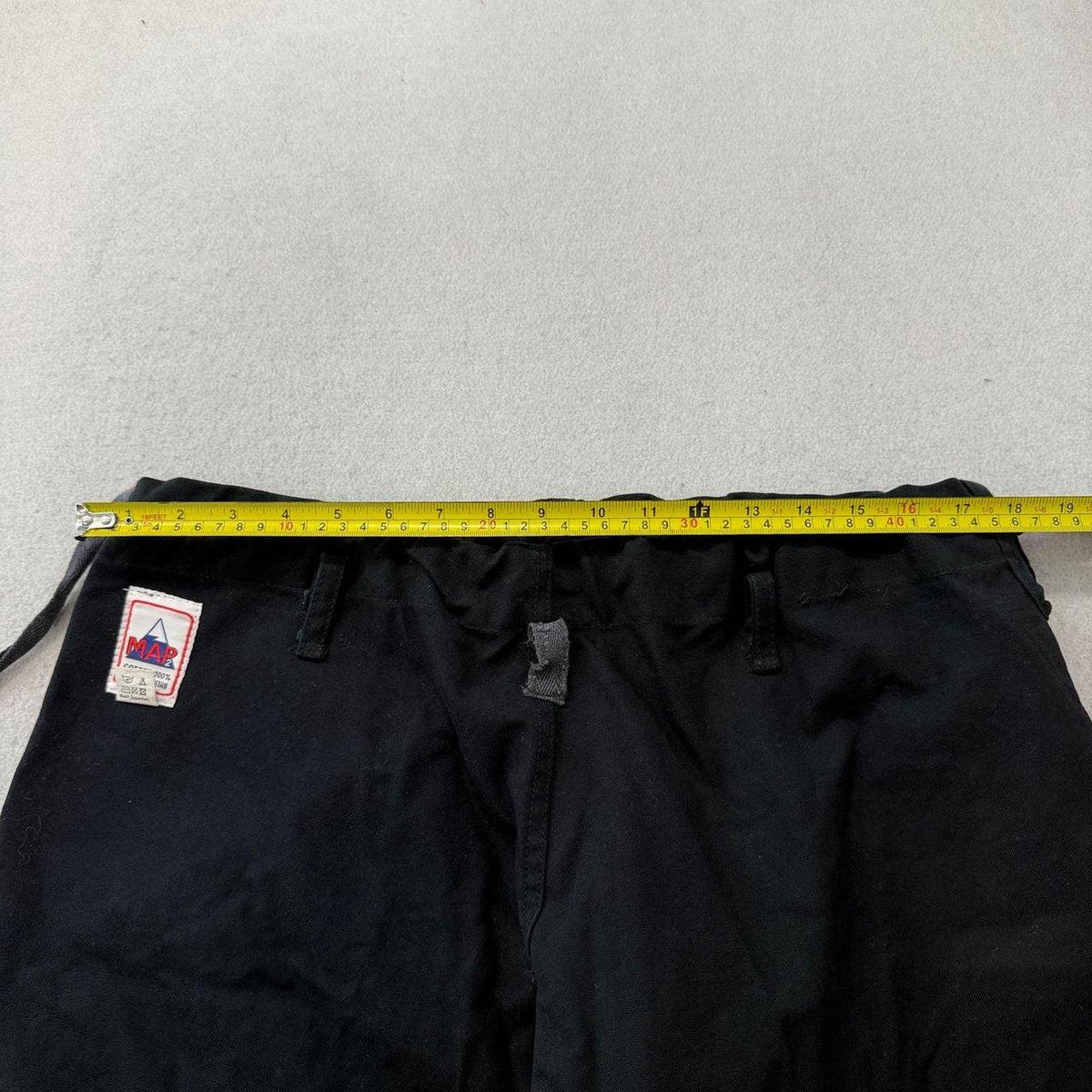 Vintage Y2K 2000's Women's Black Open Leg Distressed Cotton Pants
