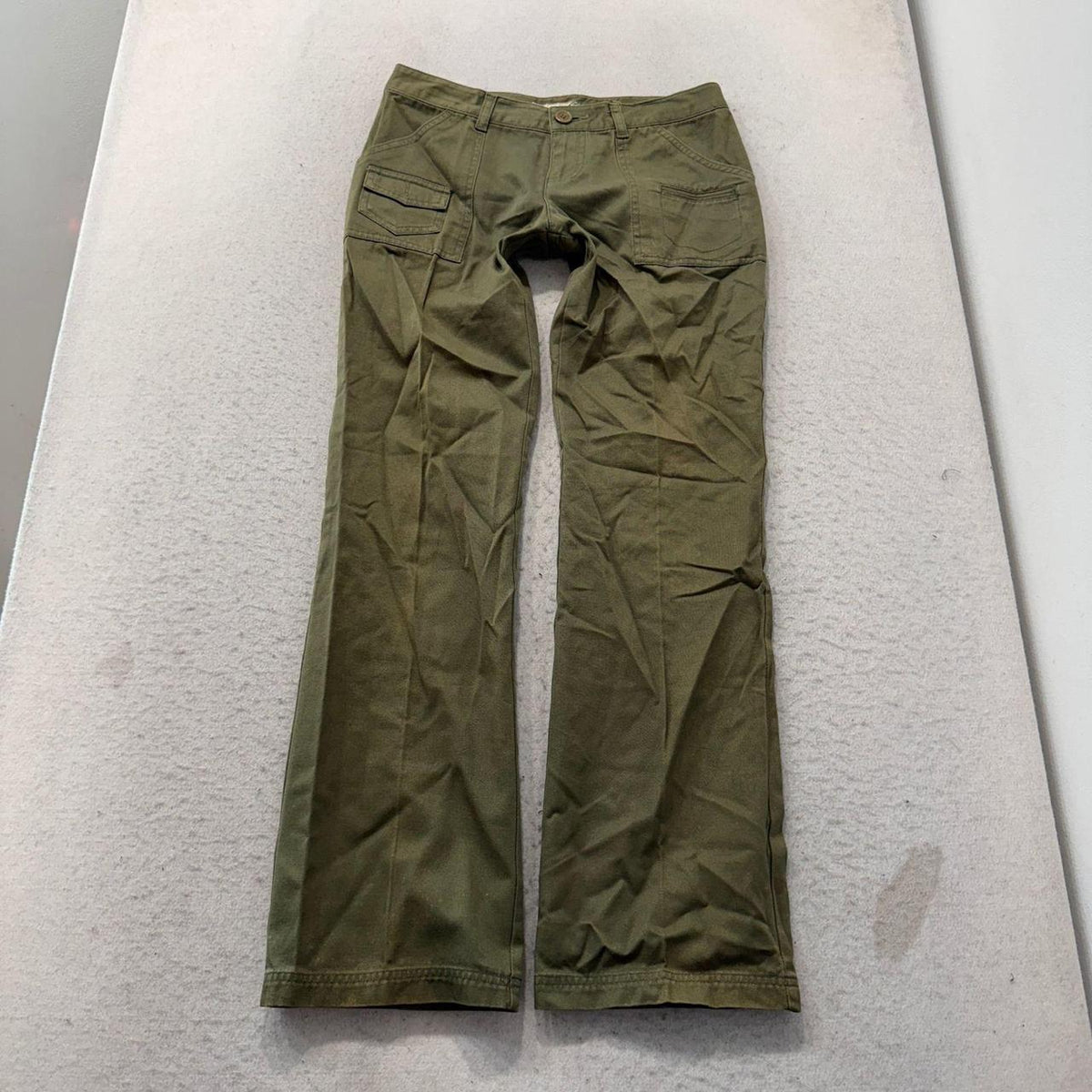 Vintage Y2K 2000's Women's O'Neill Olive Green Baggy Cargo Pants