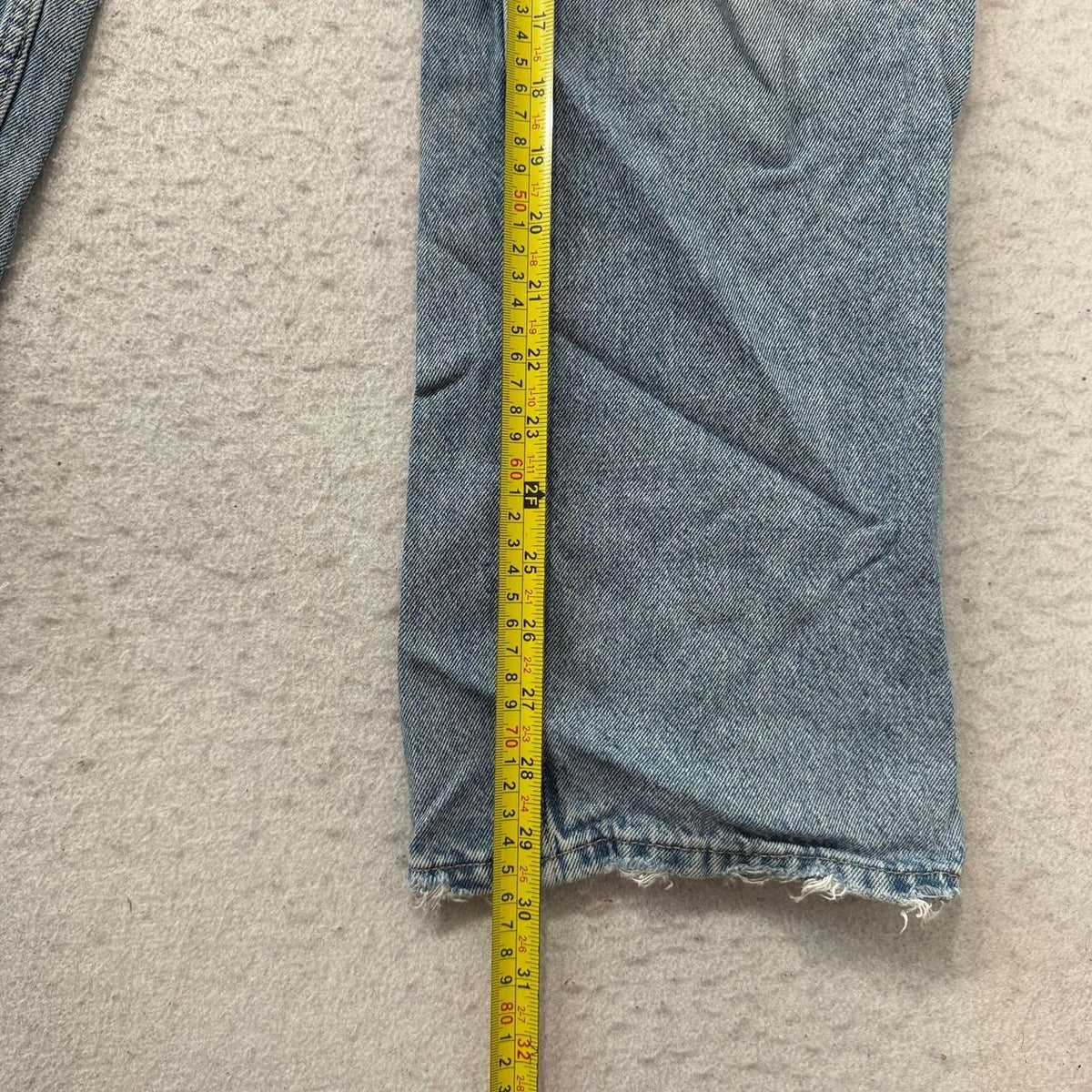 Vintage Y2K 2000's Women's Wide Leg Faded Open Leg Jeans