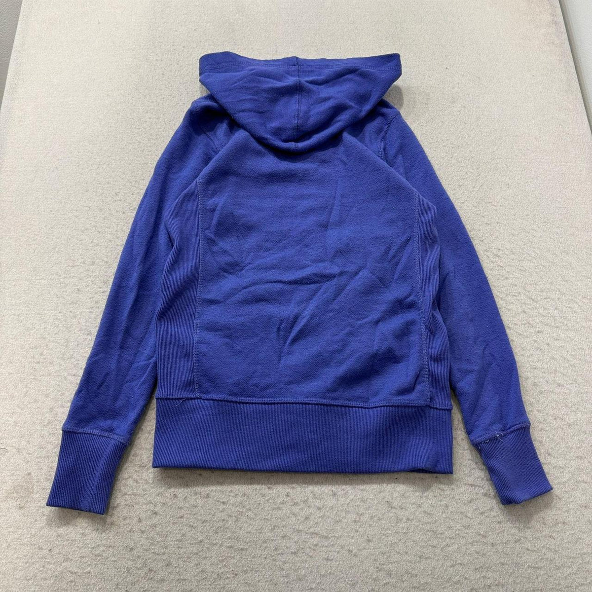 Vintage Y2K 2000's Royal Blue Boxy Zip Up Spellout Hoodie
