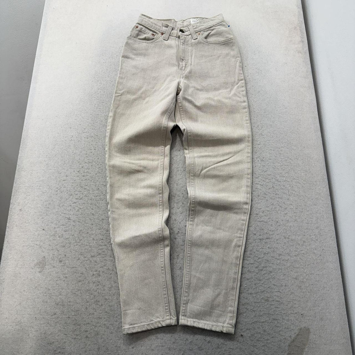 Vintage Y2K 2000's Levi's Faded Open Leg Cream Jeans