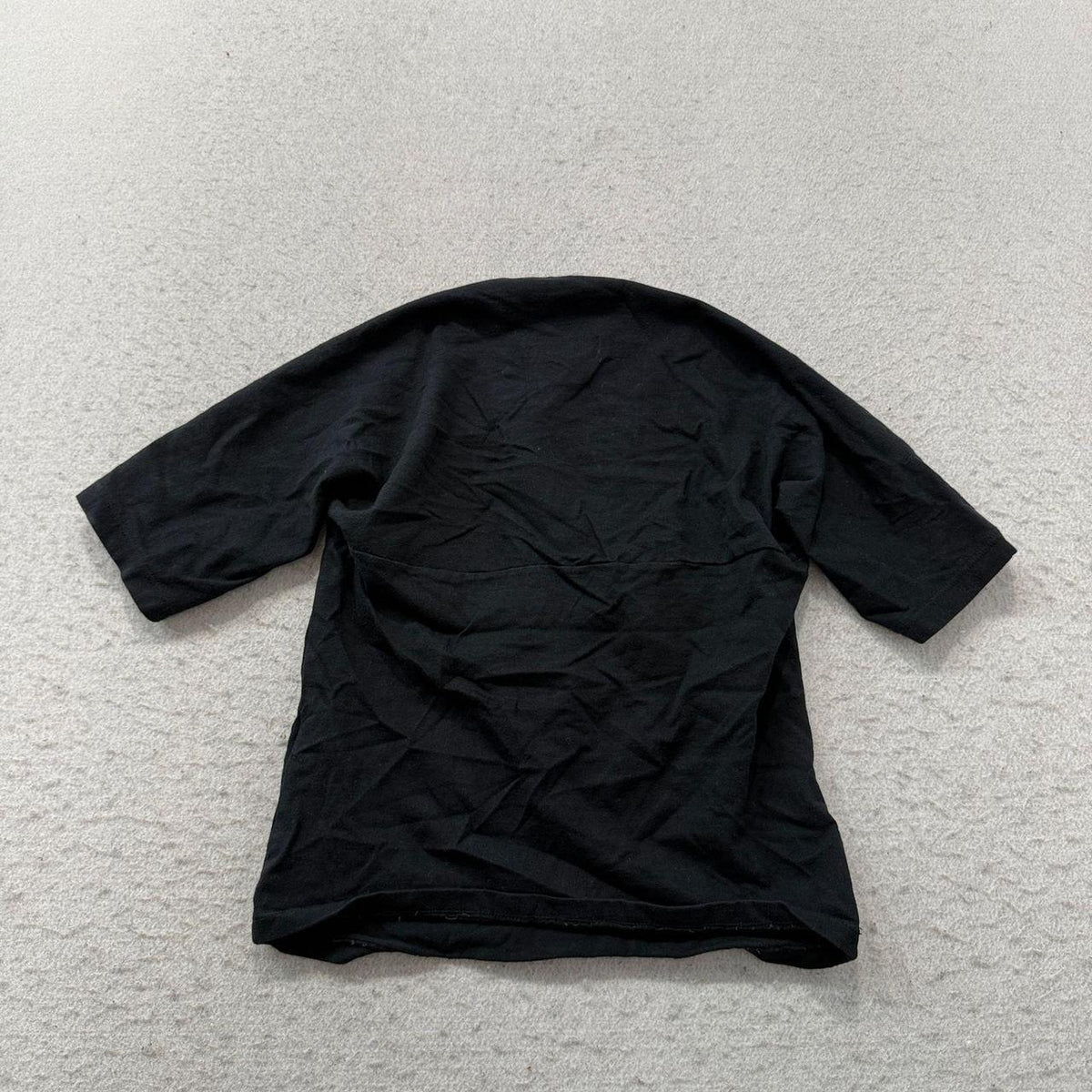 Vintage Y2K 2000's Women's Motel Black Fitted Wrap Top
