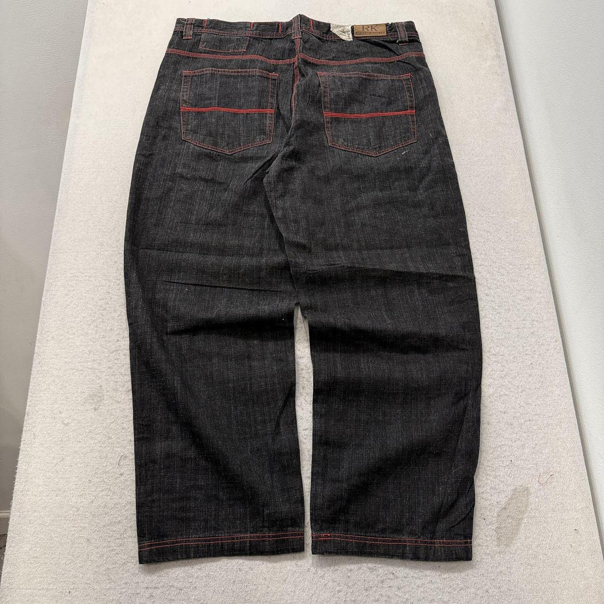 Vintage Y2K 2000's Enyce Black Baggy Dark Wash Jeans
