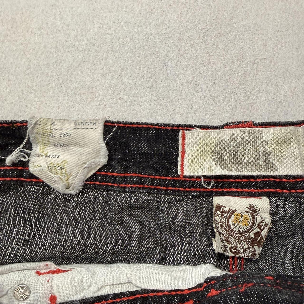 Vintage Y2K 2000's Enyce Black Baggy Dark Wash Jeans