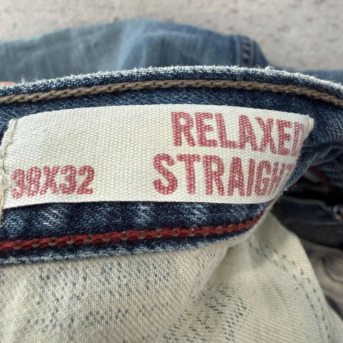 Vintage Arizona Wide Leg Jeans Women's Blue Denim Zip Fly Frayed Hem Size W35