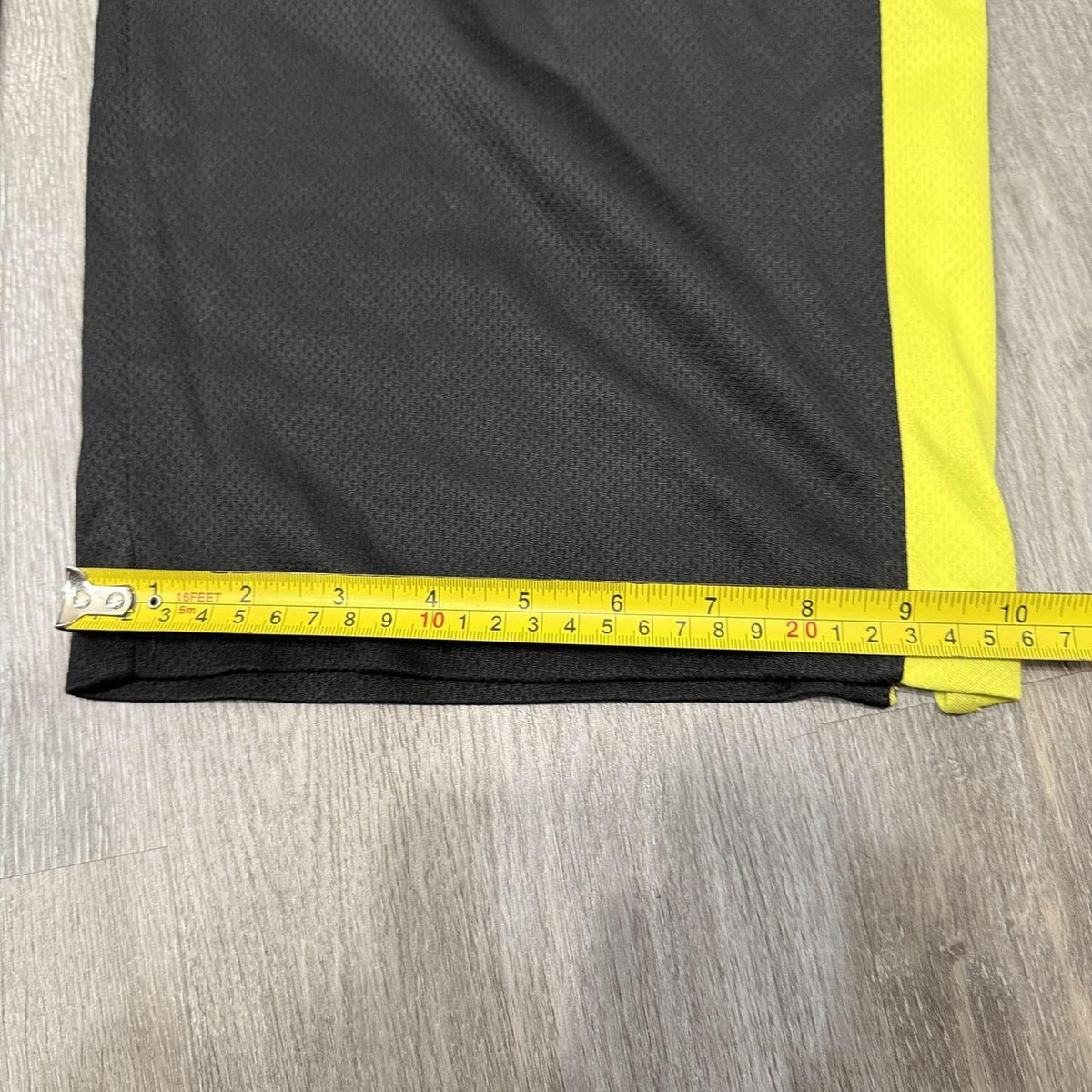 Vintage Y2K 2000's Russell Black Baggy Track Pants Neon Stripe