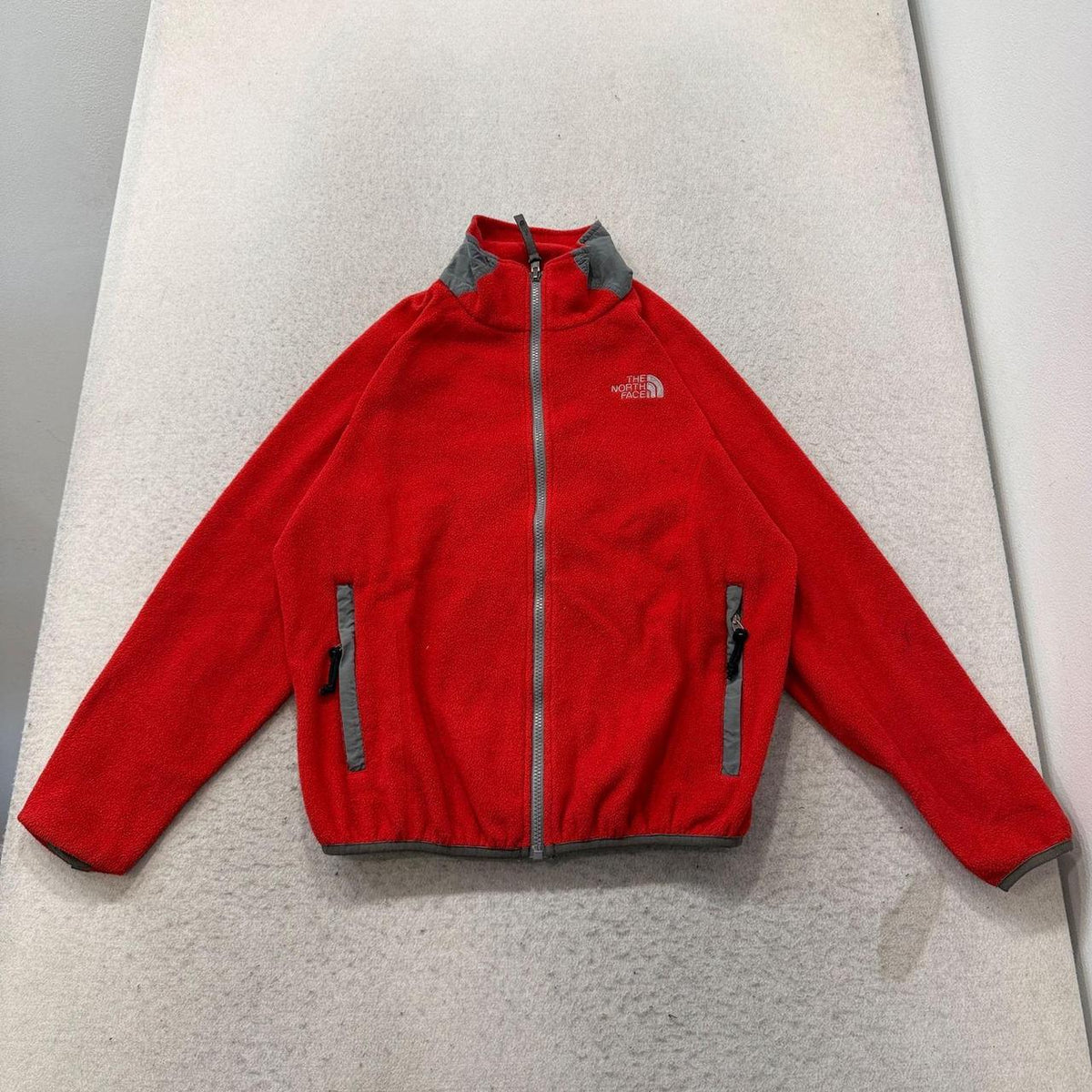 Vintage Y2K 2000's The North Face Red Zip Up Fleece Jacket