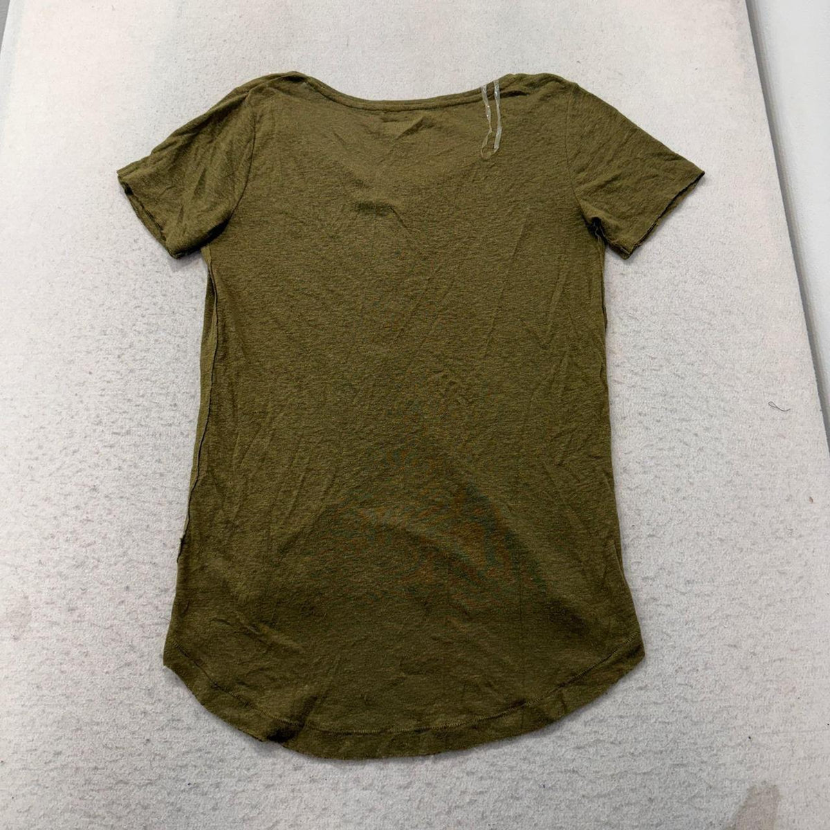 Vintage Y2K 2000's Women's Mudda Olive Green Boxy Henley Tee