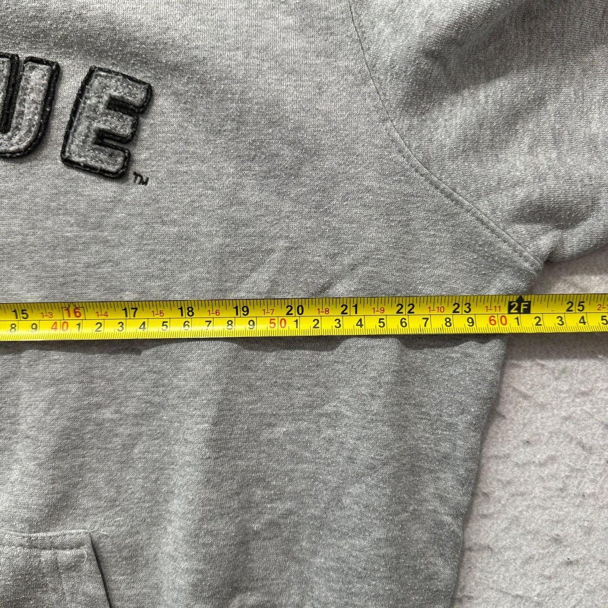 Vintage Y2K 2000's Stadium Athletics Grey Oversized Faded Spellout Hoodie