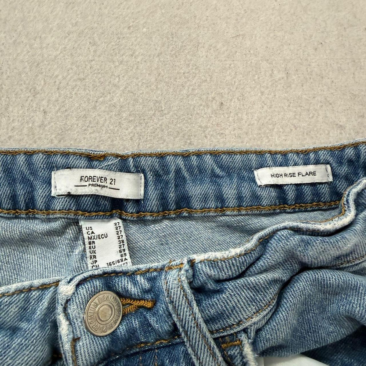 Vintage Y2K 2000's Women's Forever 21 Faded Flare Jeans
